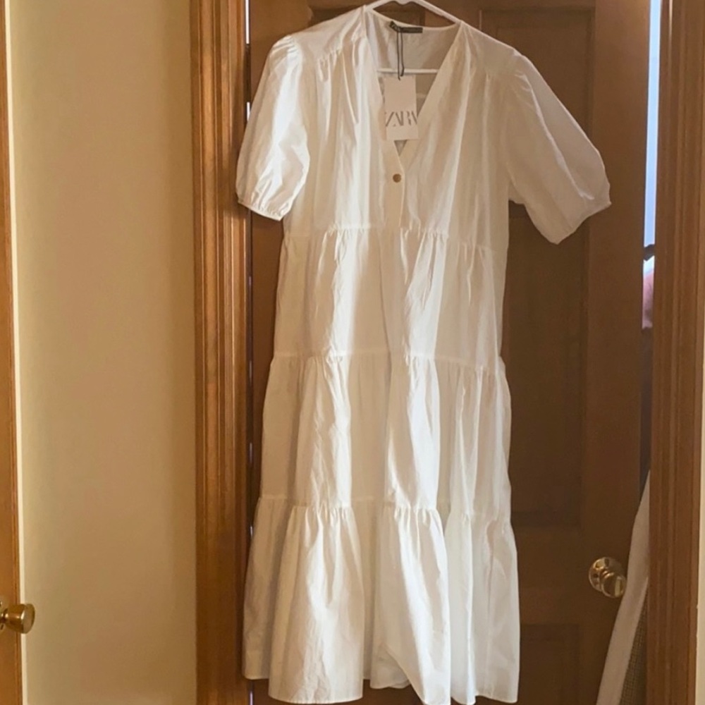 Zara  midi dress bloggers favorite - Picture 10 of 13